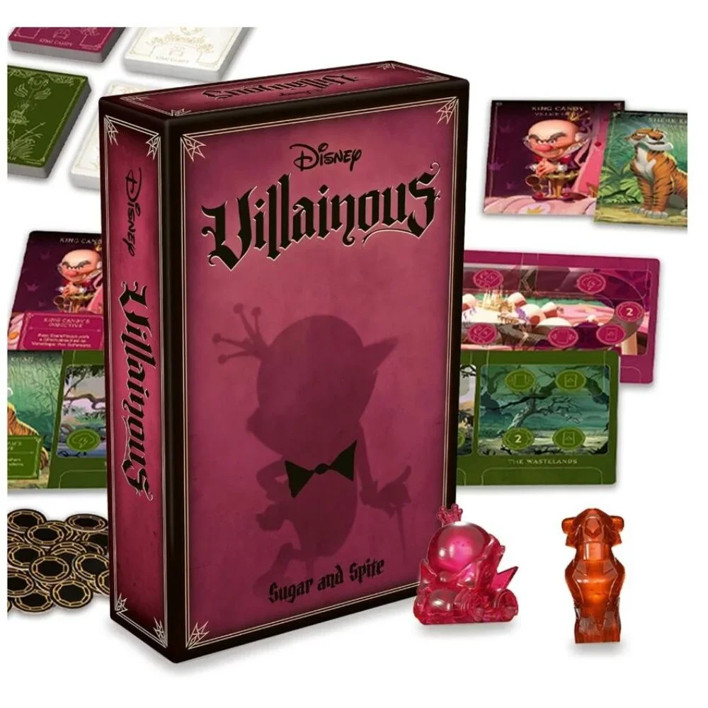 DISNEY Villainous Sugar and spite & TRIVIAL PURSUIT Drop Trivia Game